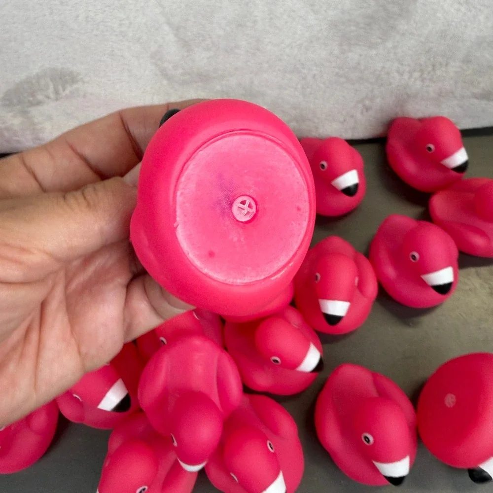 Pink Flamingo Rubber Ducks Bulk Set Jeep Ducking Tropical Bath Toys 26